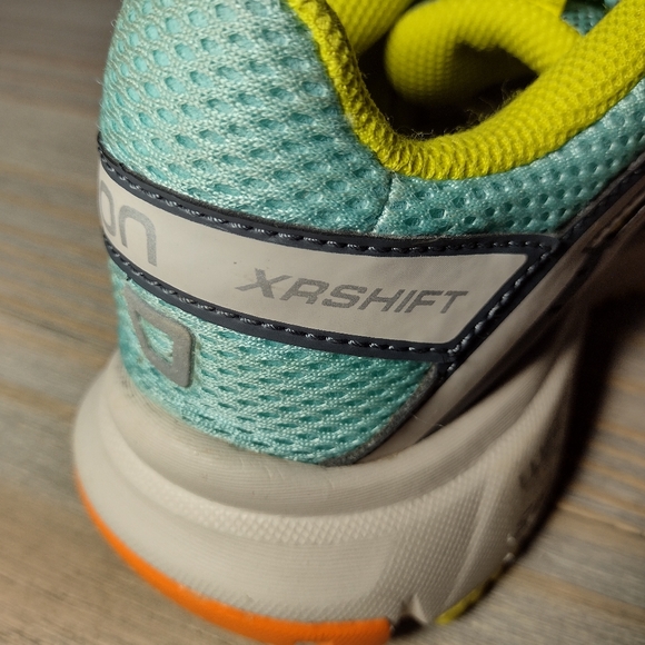 Salomon XR Shift Hiking Trail Running Shoes Sneakers Womens Size 7 Blue Green - Picture 8 of 8